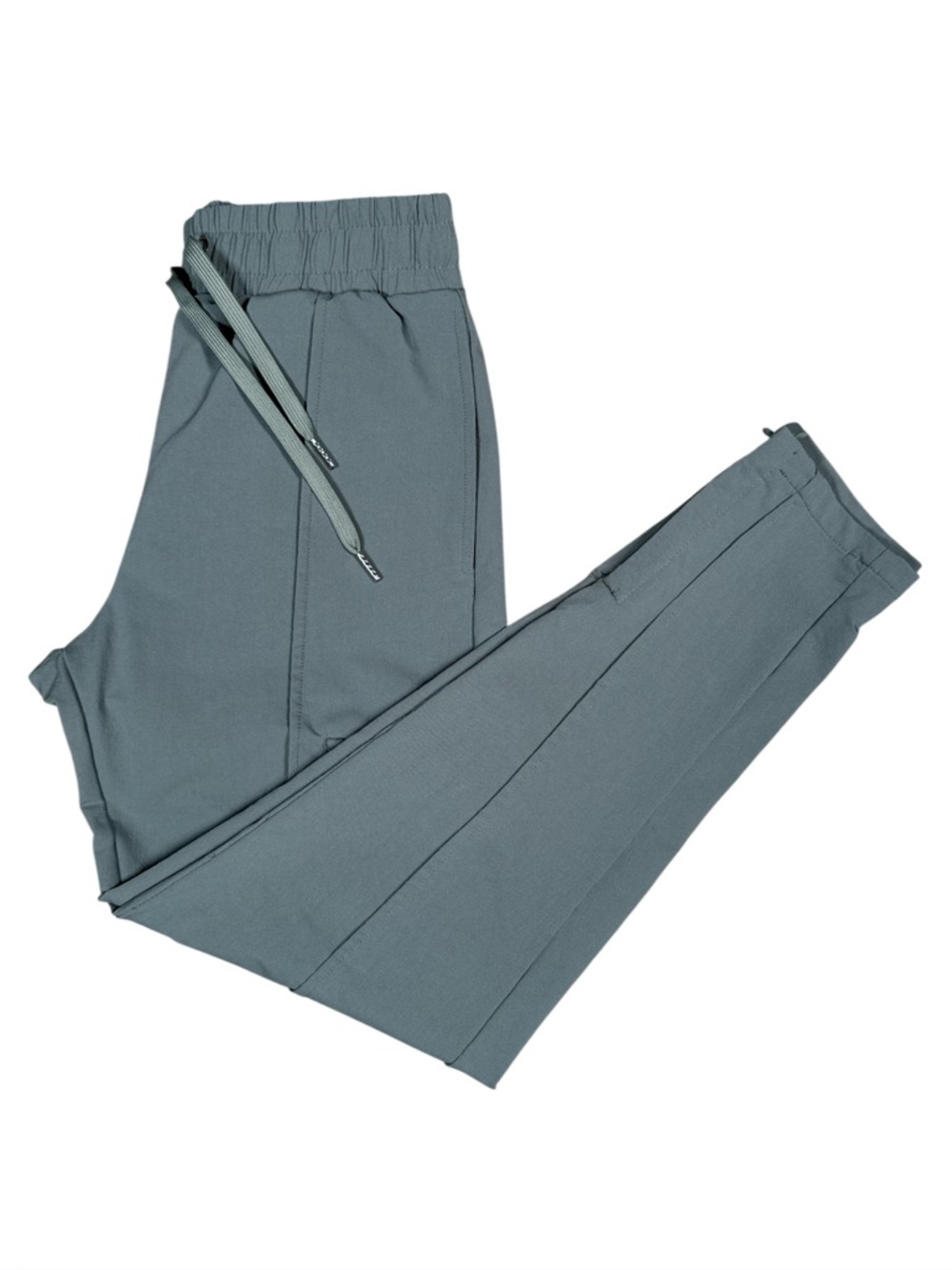 Boohoo Man Active Technical Tapered Cargo Jogger Pants in Green-Grey Small